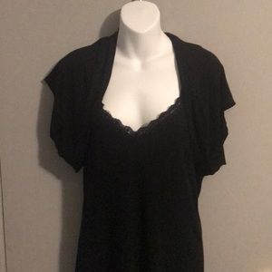 Women’s Black Shoulder Cardigan